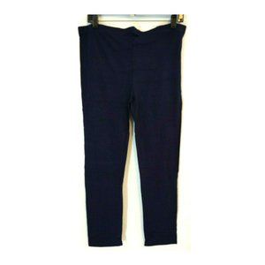 Navy Blue Yoga Pants XL Leggings Stretch Comfort (Fit as L or XL)